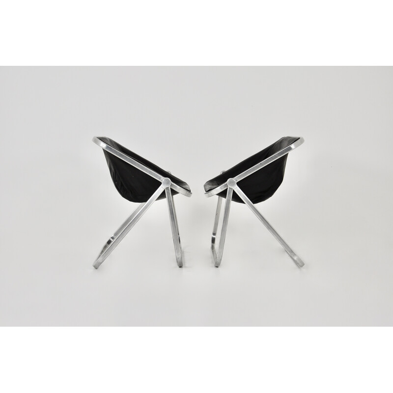 Pair of vintage Plona chairs by Giancarlo Piretti for Anonima Castelli, 1970