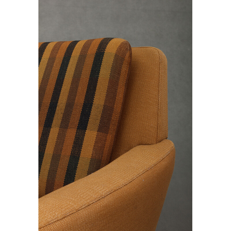 Dux lounge chair in brown wool fabric - 1960s