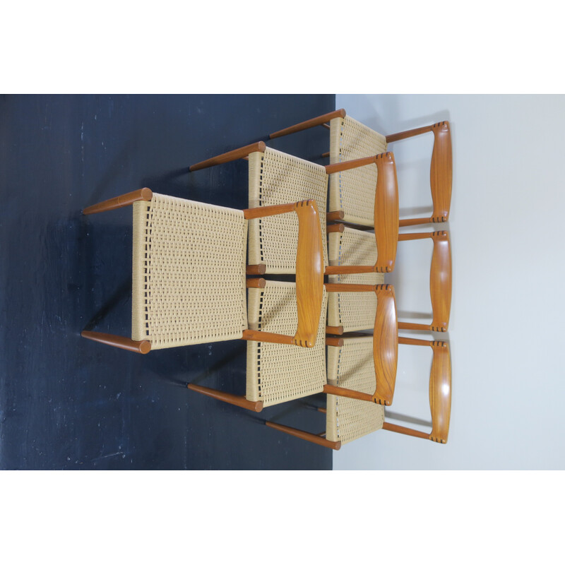 Vintage teak dining set by H.w. Klein for Bramin