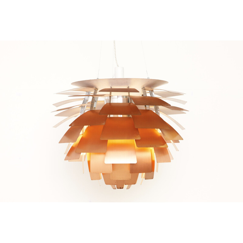 Copper "Artichoke" hanging lamp, Poul HENNINGSEN - 1970s