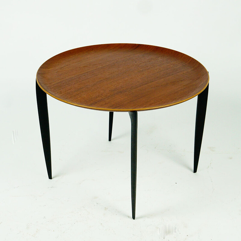 Vintage teak coffee table by Willumsen and Engholm for Fritz Hansen Denmark 1950