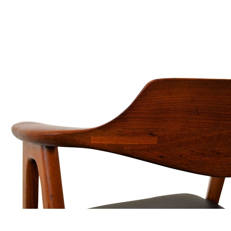 Set 4 solid teak armchairs by Erik Kirkegaard  - 1950s