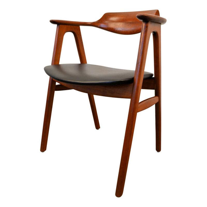 Ensemble de 4 fauteuils en teck massifs de Erik Kirkegaard - 1950
