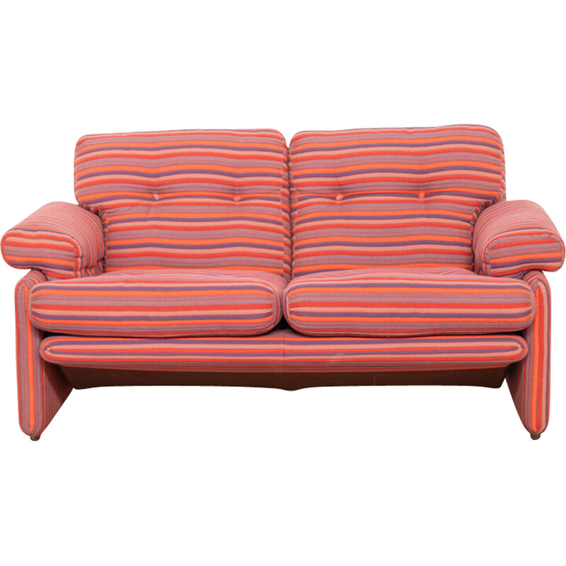Vintage fabric sofa by by Tobia Scarpa for C and B, Italy 1970