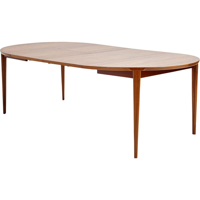 Table vintage en teck par Henry Rosengren Hansen pour Brande Møbelindustri, 1960