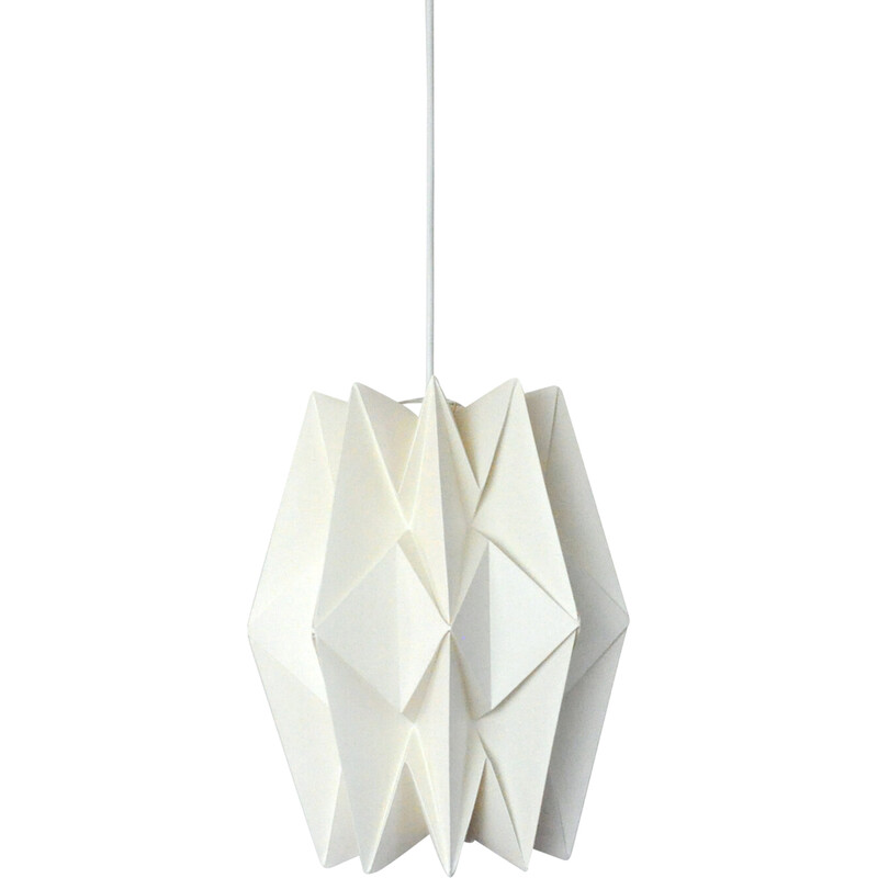 Vintage "Le Klint" pleated pendant lamp by Peter Hvidt and Orla Mølgaard-Nielsen, Denmark 1962