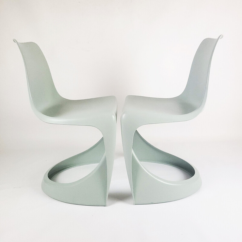 Pair of vintage model 290 polymer chairs by Steen Østergaard for Cado, 1970
