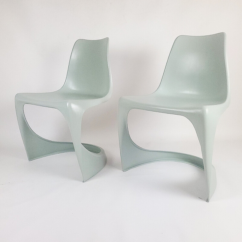 Pair of vintage model 290 polymer chairs by Steen Østergaard for Cado, 1970