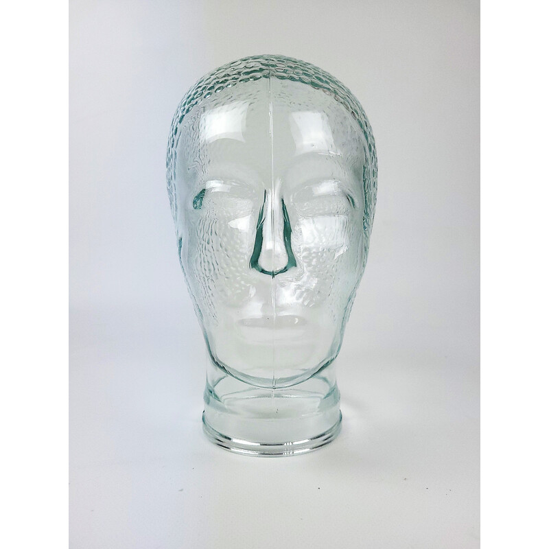 Vintage glass decorative head, 1970