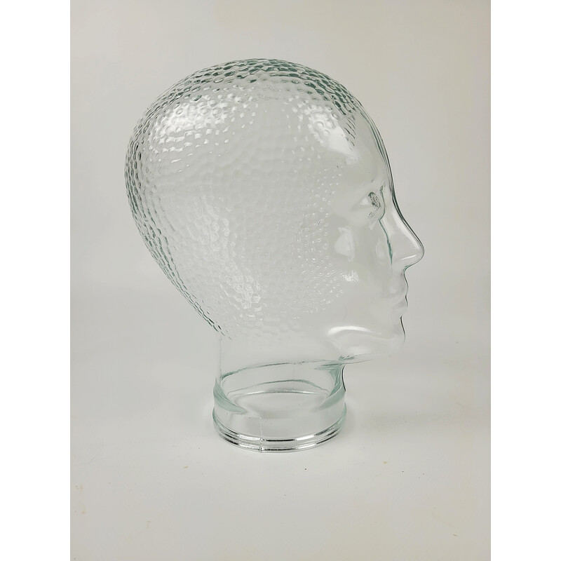 Vintage glass decorative head, 1970