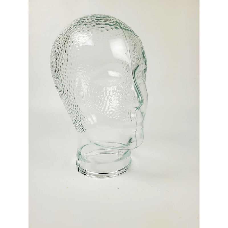 Vintage glass decorative head, 1970