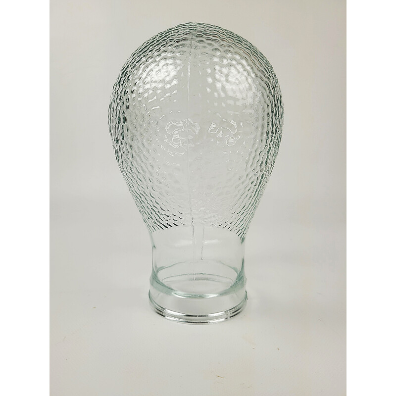 Vintage glass decorative head, 1970