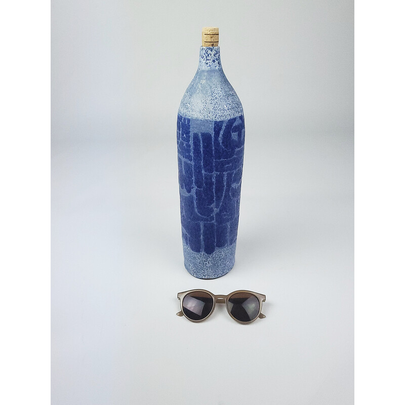 Botella cobalto vintage, 1970