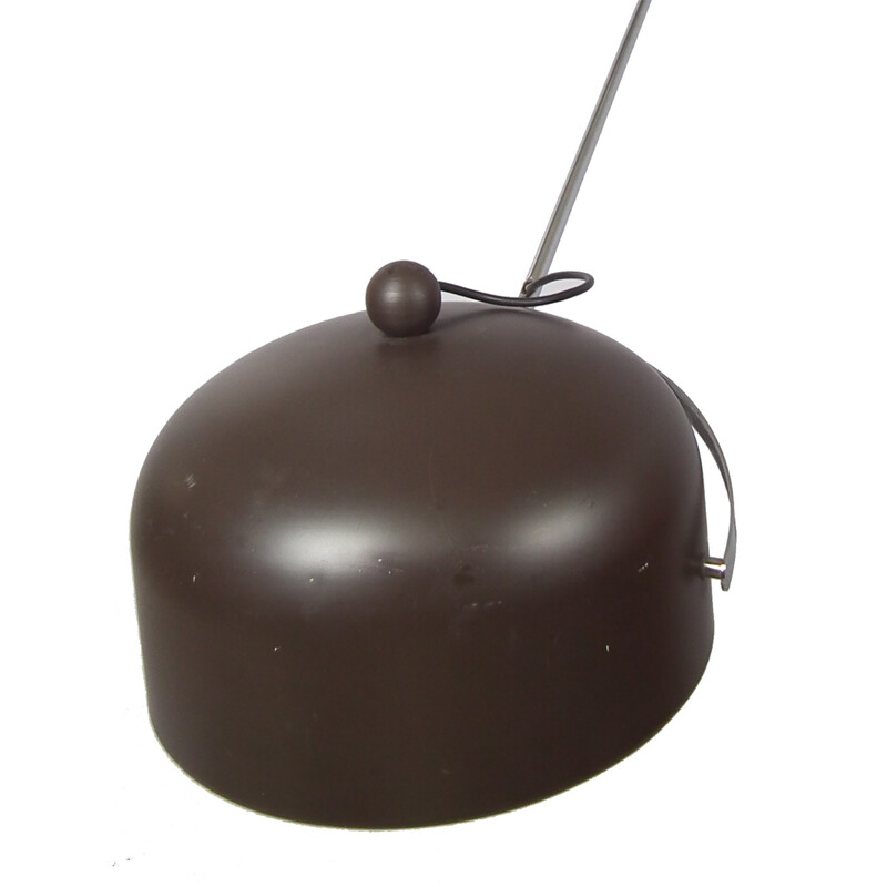 Dark brown hanging lamp by Hoogervorst for Anvia - 1960s