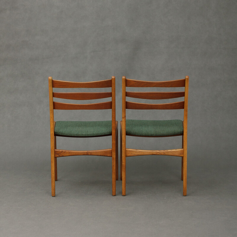 Set of six oak and teak chairs produced by Skovby - 1960s