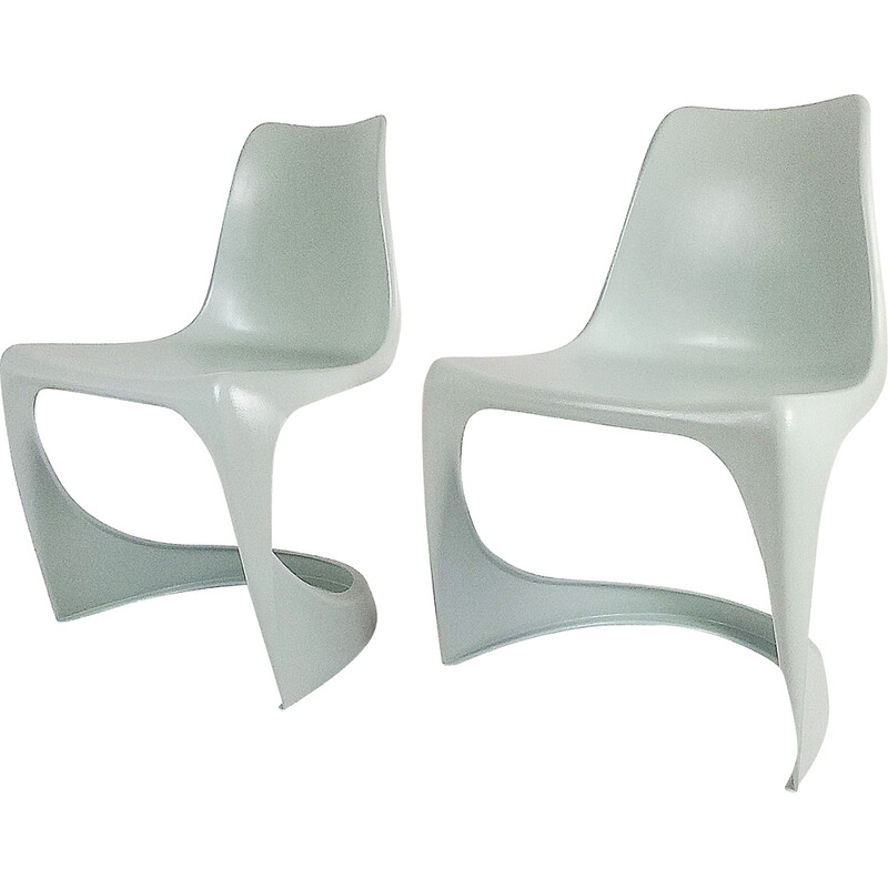 Pair of vintage model 290 polymer chairs by Steen Østergaard for Cado, 1970