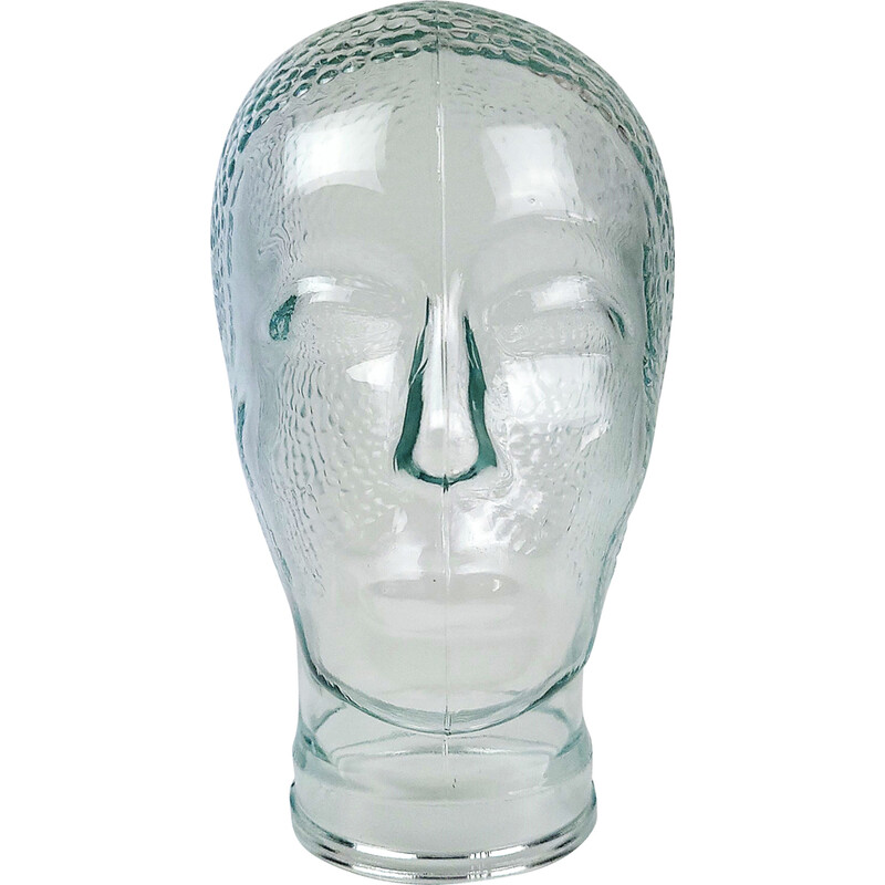 Vintage glass decorative head, 1970