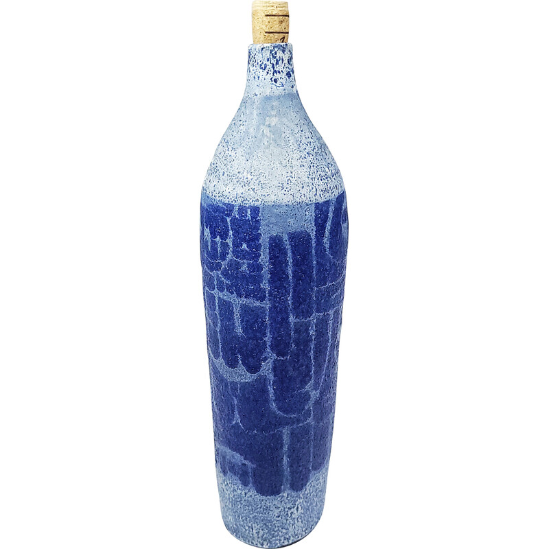 Botella cobalto vintage, 1970