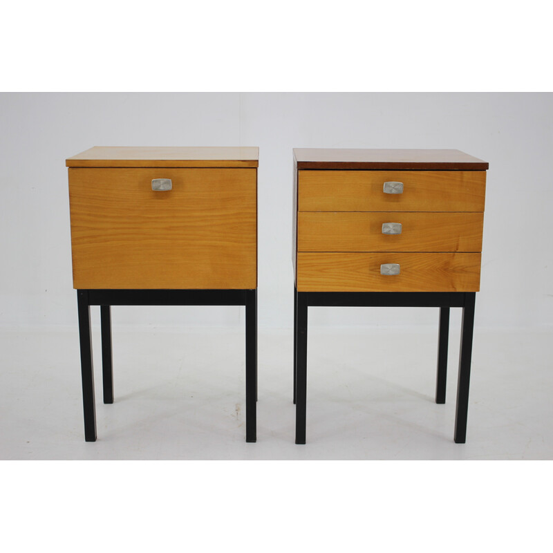 Pair of vintage night stands by Up Zavody, Czechoslovakia 1970