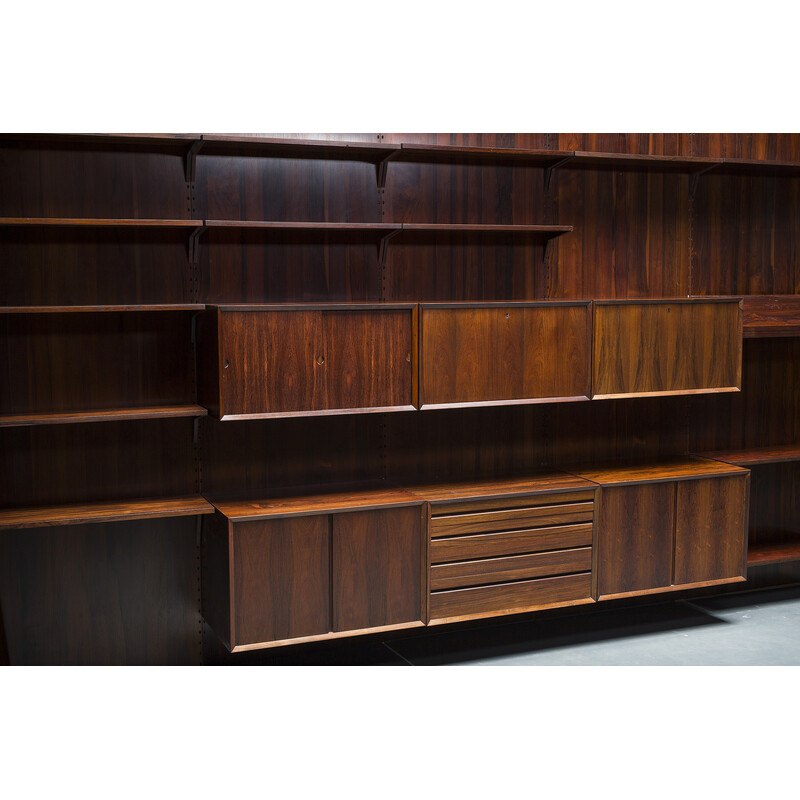 Vintage rosewood modular wall unit by Poul Cadovius for Cado, 1950