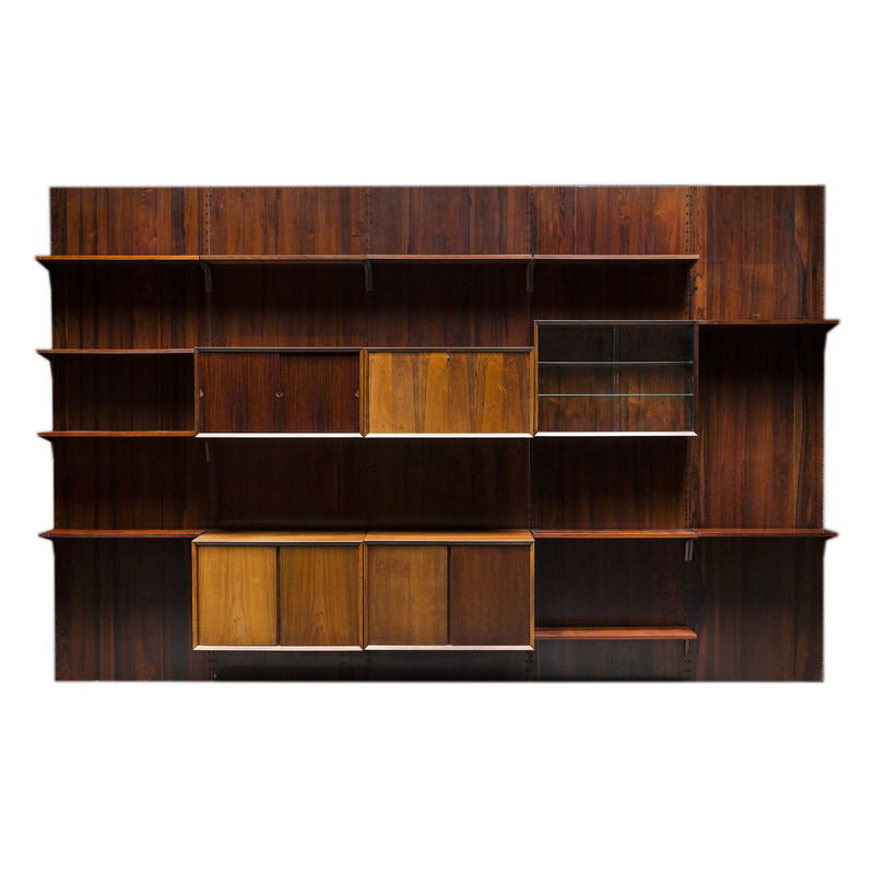 Vintage rosewood modular wall unit by Poul Cadovius for Cado, 1950