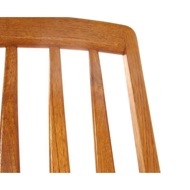 Set of 6 teak Eva chairs by Niels Koefoed for Koefoeds Hornslet - 1960s 