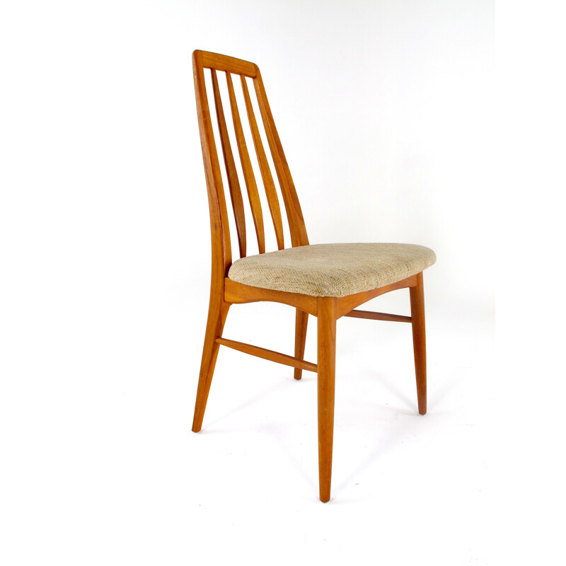 Set of 6 teak Eva chairs by Niels Koefoed for Koefoeds Hornslet - 1960s 