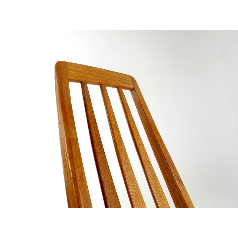 Set of 6 teak Eva chairs by Niels Koefoed for Koefoeds Hornslet - 1960s 