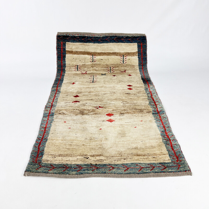 Tapis Gabbeh vintage en laine, 1950