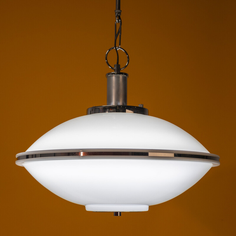 Vintage witte Ufo Space Age hanglamp