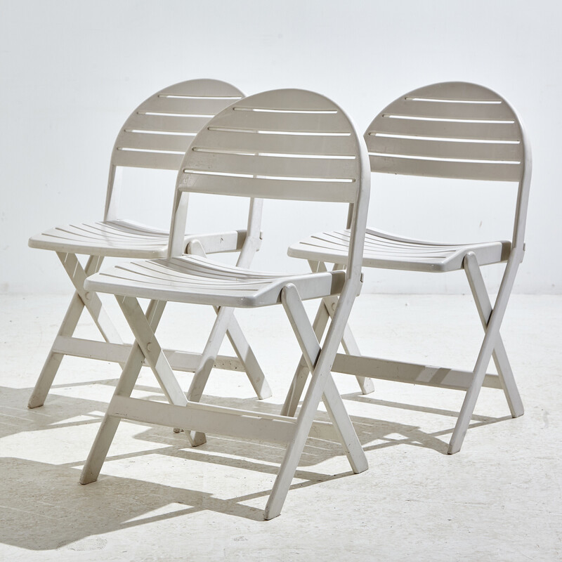 Vintage plastic folding chairs by Niels Gammelgaard for Ikea, 1980