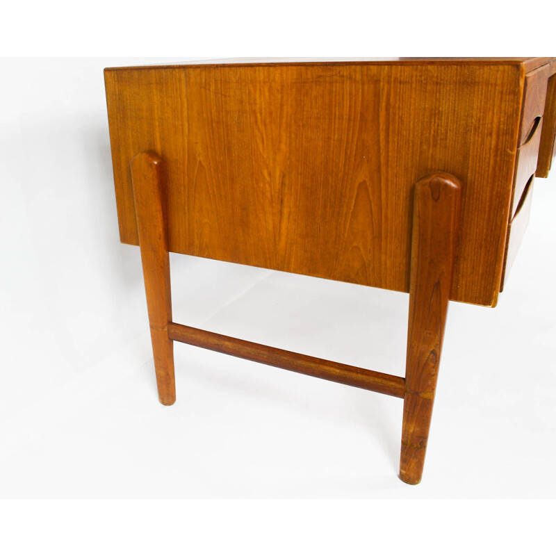 Danish Modern Desk with 6 drawers - 1960s