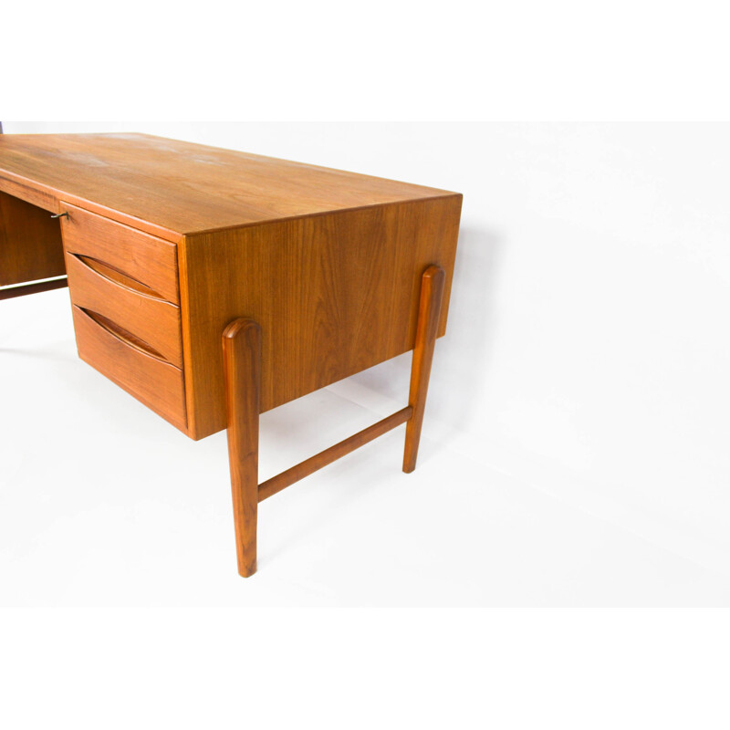 Danish Modern Desk with 6 drawers - 1960s