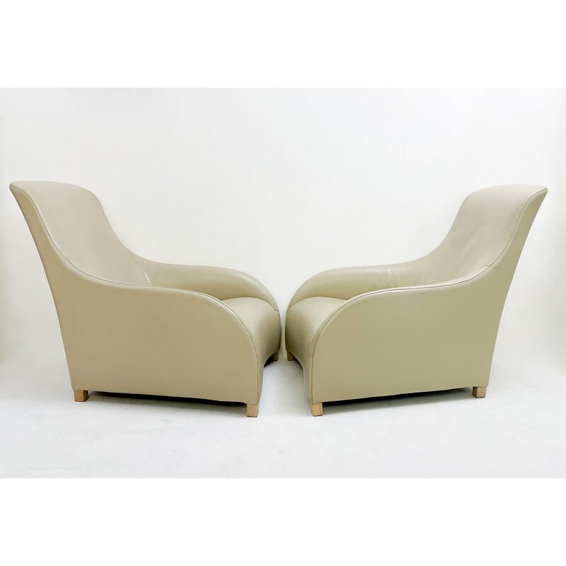 Paire de fauteuils vintage Kalos par Antonio Citterio pour B et B Italia, 1980