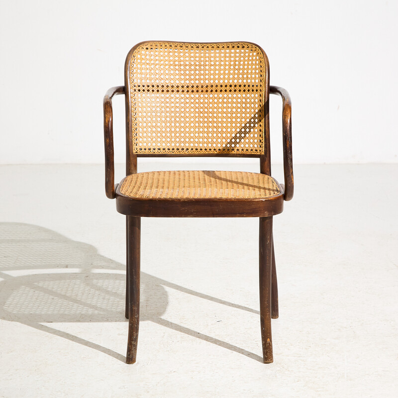 Vintage A811 wicker armchair by Thonet