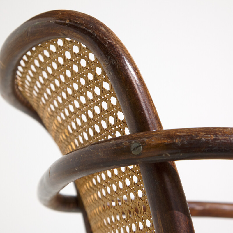 Vintage A811 wicker armchair by Thonet