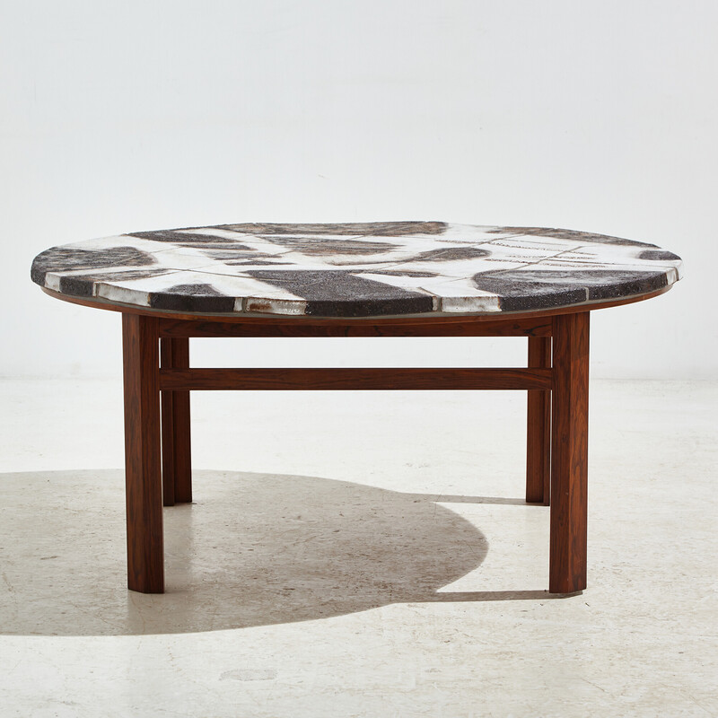 Table basse vintage en palissandre par Ole Bjørn Krüger, 1960