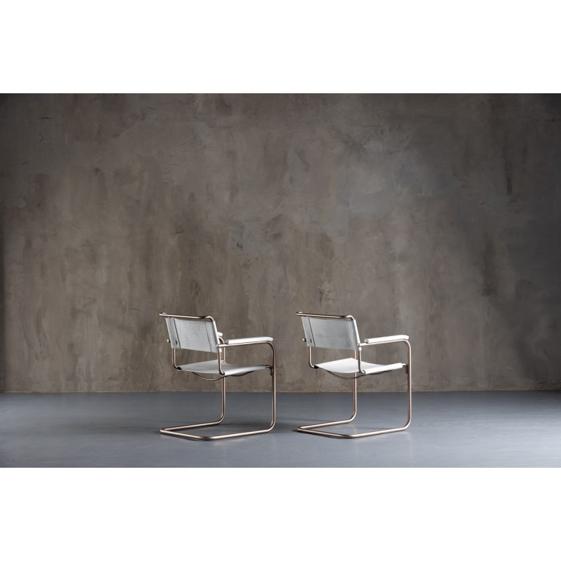 Pair of vintage S34 armchairs by Mart Stam for Thonet, Holland 1930