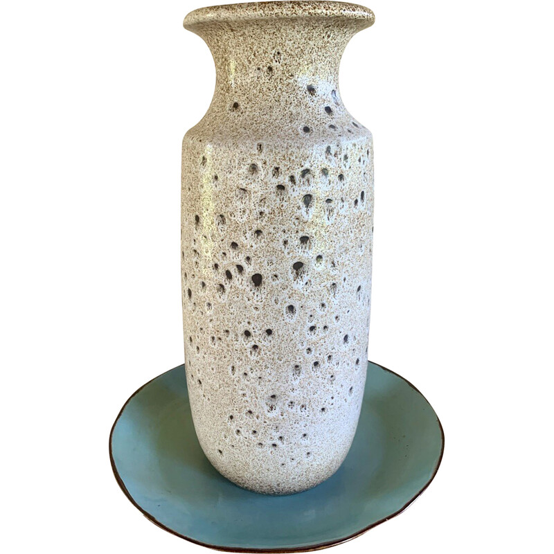 Vintage Fat Lava ceramic vase by Scheurich-Keramik, Germany 1960