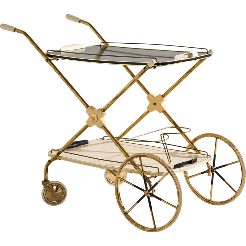 Vintage brass trolley, 1950