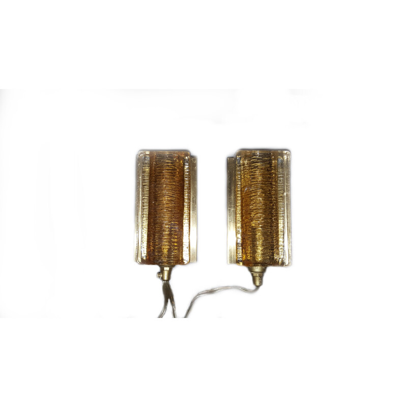 Set of two small Danish wall lamps from Vitrika - 1970s