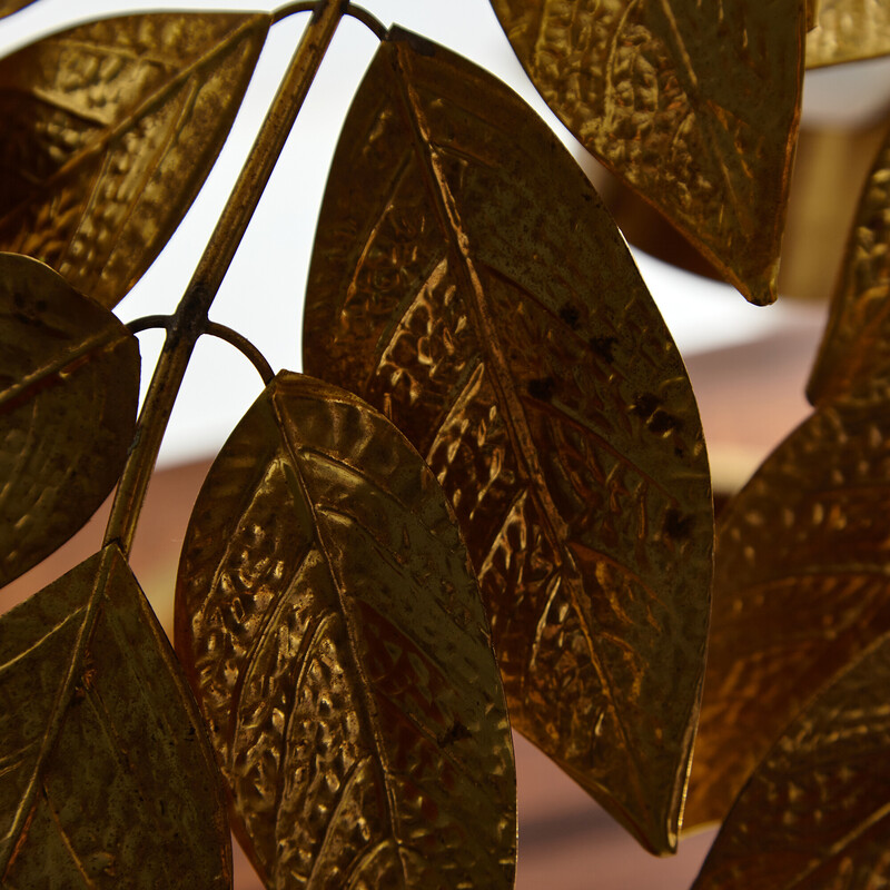 Vintage brass lamp by Tommaso Barbi for Bottega Gadda, 1970