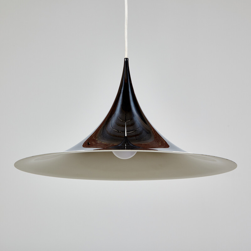 Vintage metal pendant lamp by Claus Bonderup and Torsten Thorup for Lyfa, 1960