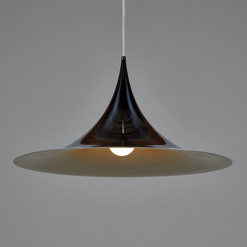 Vintage metal pendant lamp by Claus Bonderup and Torsten Thorup for Lyfa, 1960