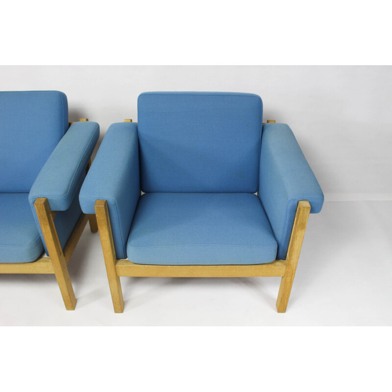 Pair of Danish armchairs Hans J. Wegner for Getama - 1970s
