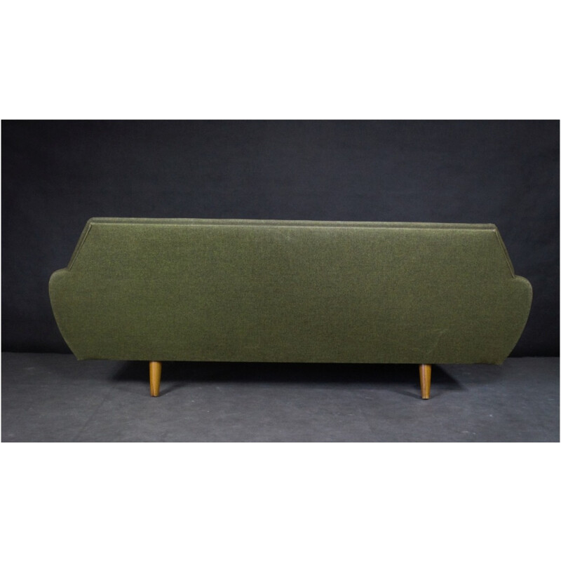 Danish green 3 seater sofa  - 1960s