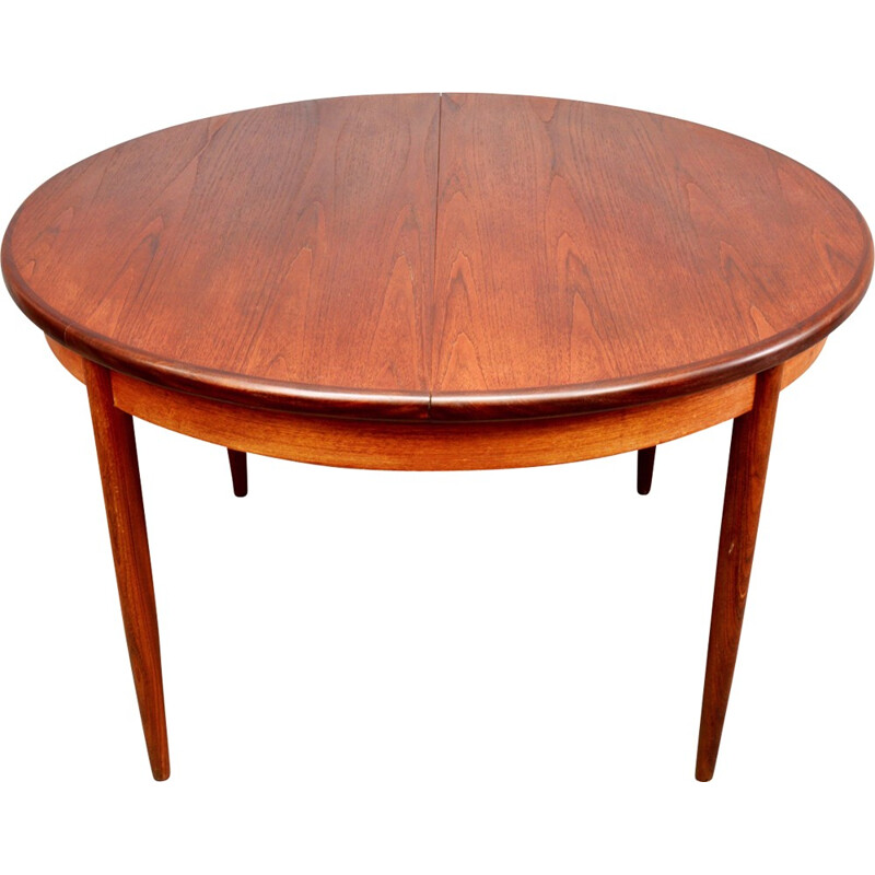 Mid-Century teak G-Plan circular fresco extendable dining table - 1960s 