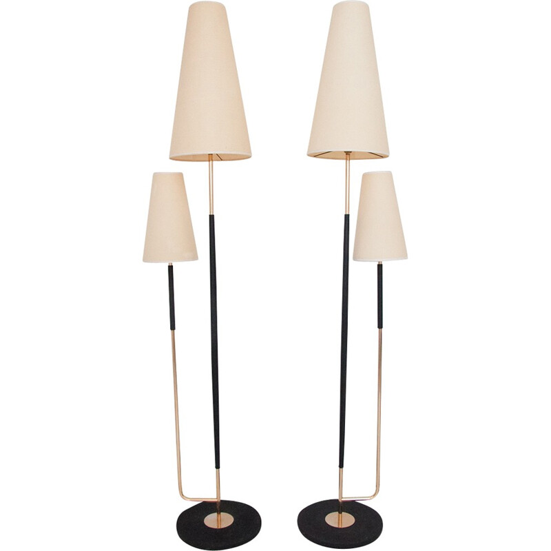 Pair of floor lamps by Arlus house - 1950s