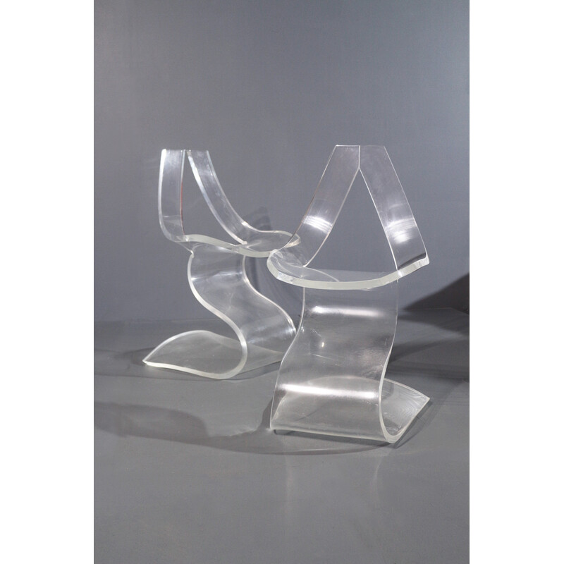 Pair of vintage chairs by Michel Dumas, 1970