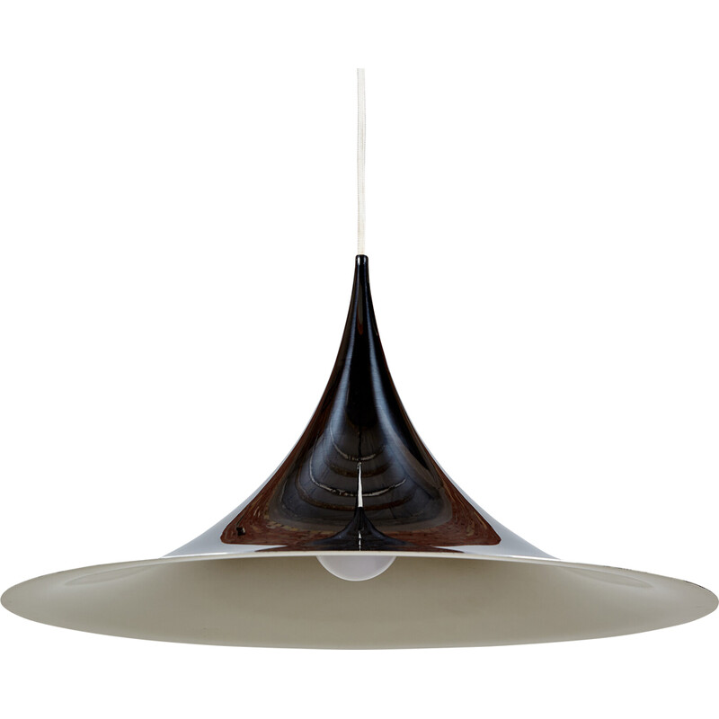 Vintage metal pendant lamp by Claus Bonderup and Torsten Thorup for Lyfa, 1960